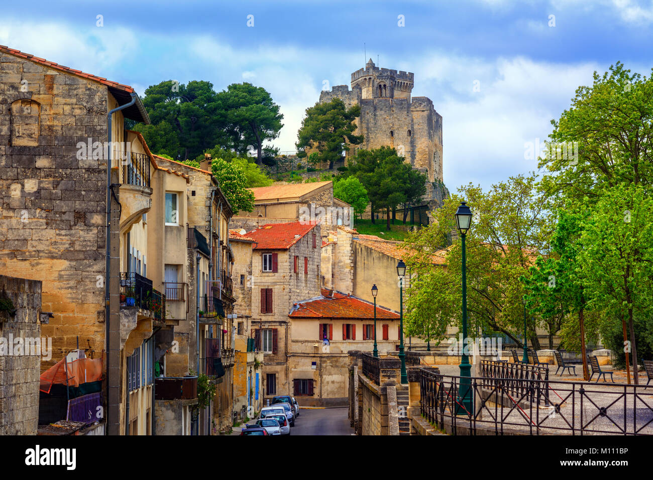 Beaucaire mittelalterliche Altstadt und Schloss, Departement Gard, Royal, Frankreich Stockfoto