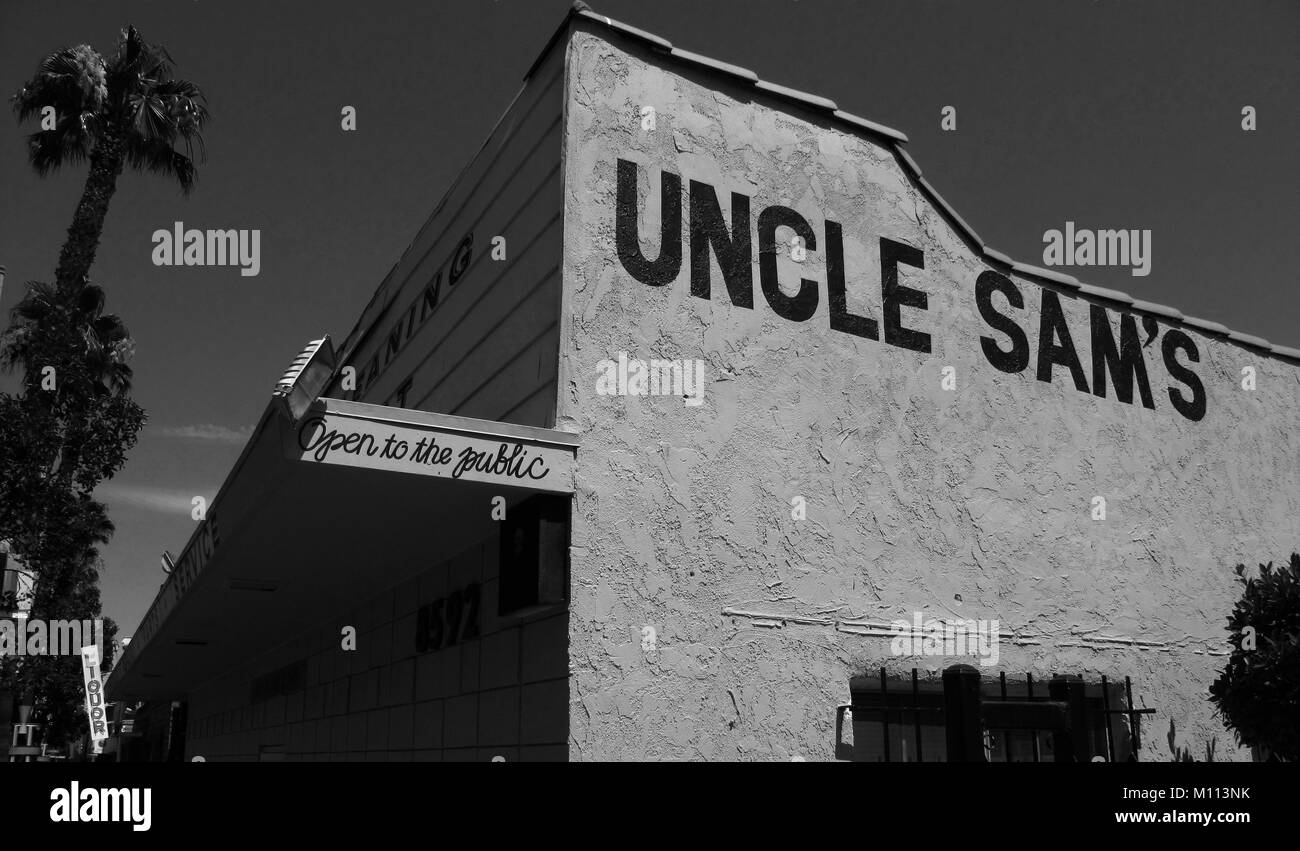 Zeichen in Los Angeles Kalifornien Nordamerika Stockfoto