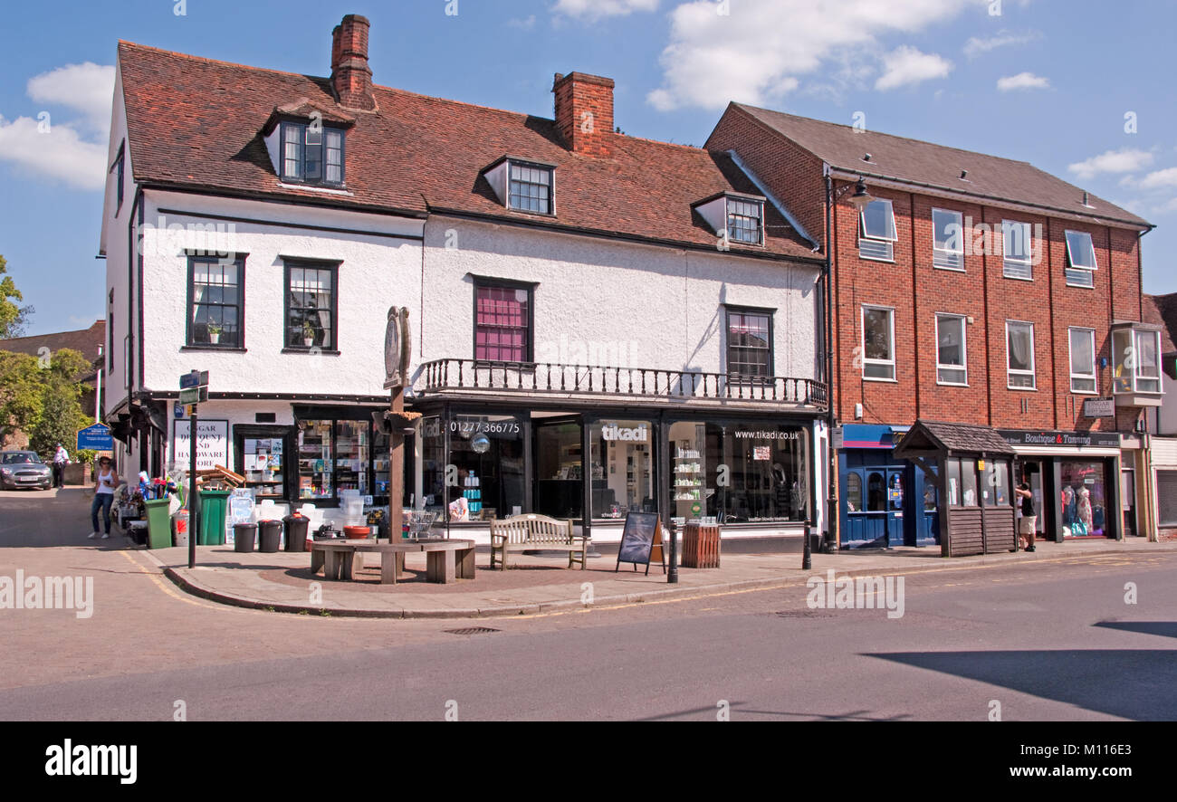 Chipping Ongar, High Street Shop, Essex, England, Stockfoto