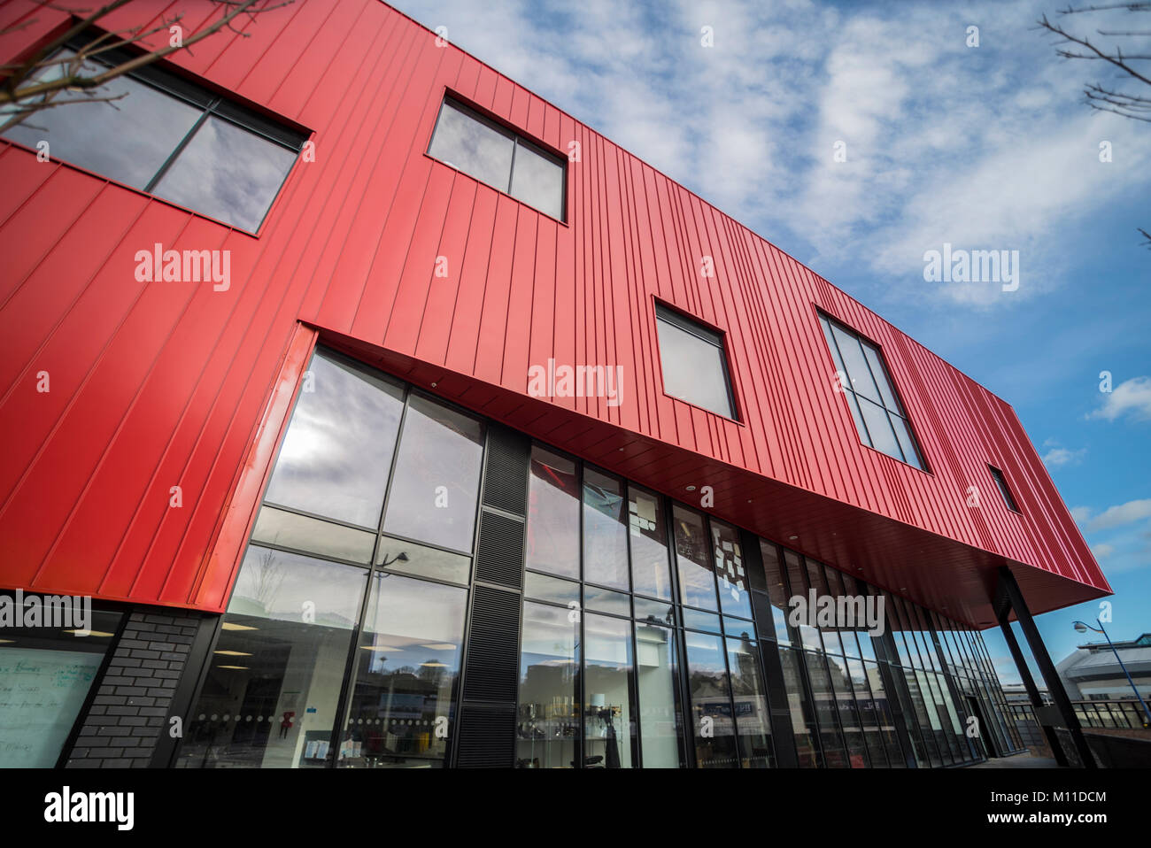 Millbay Academy, Plymouth. Vor Ort bekannt als das Rote Haus: PHILLIP ROBERTS Stockfoto