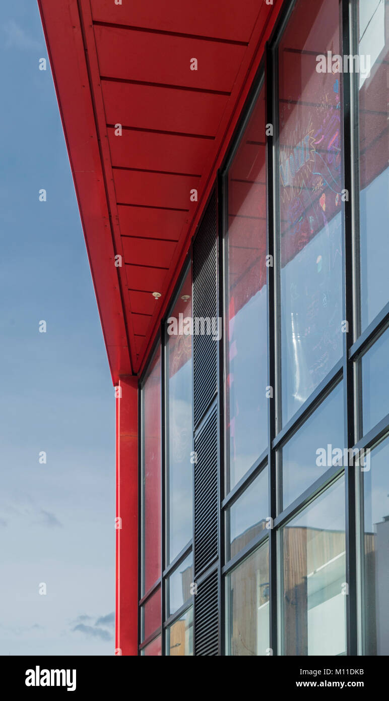 Millbay Academy, Plymouth. Vor Ort bekannt als das Rote Haus: PHILLIP ROBERTS Stockfoto