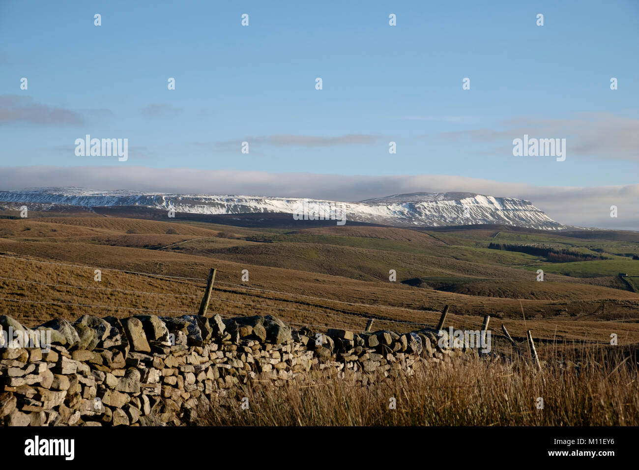 Pennyghent im Schnee, North Yorkshire Dales, England Stockfoto