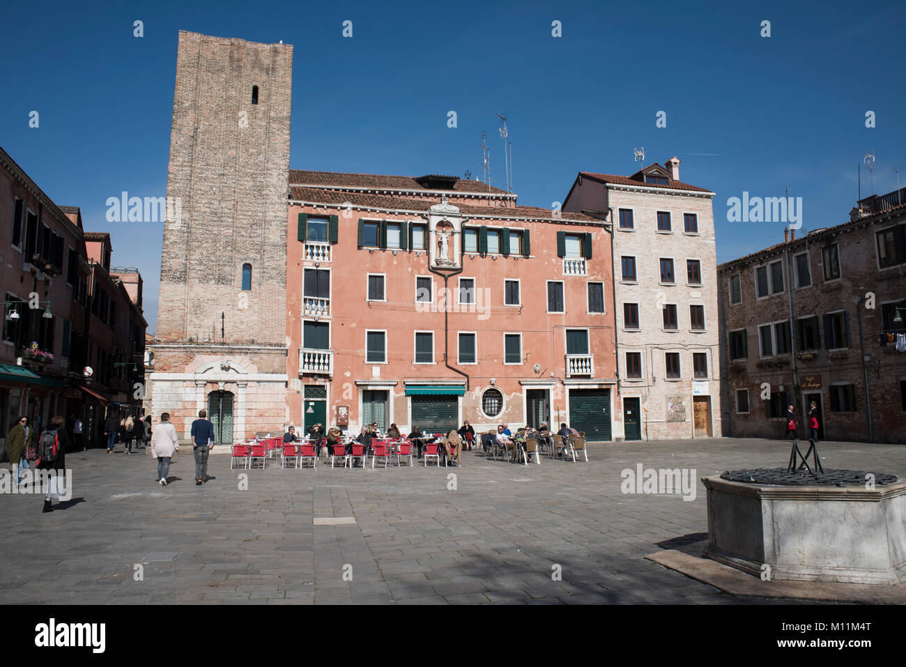 Campo Santa Margherita, Dorsoduro Venedig, Italien. Stockfoto