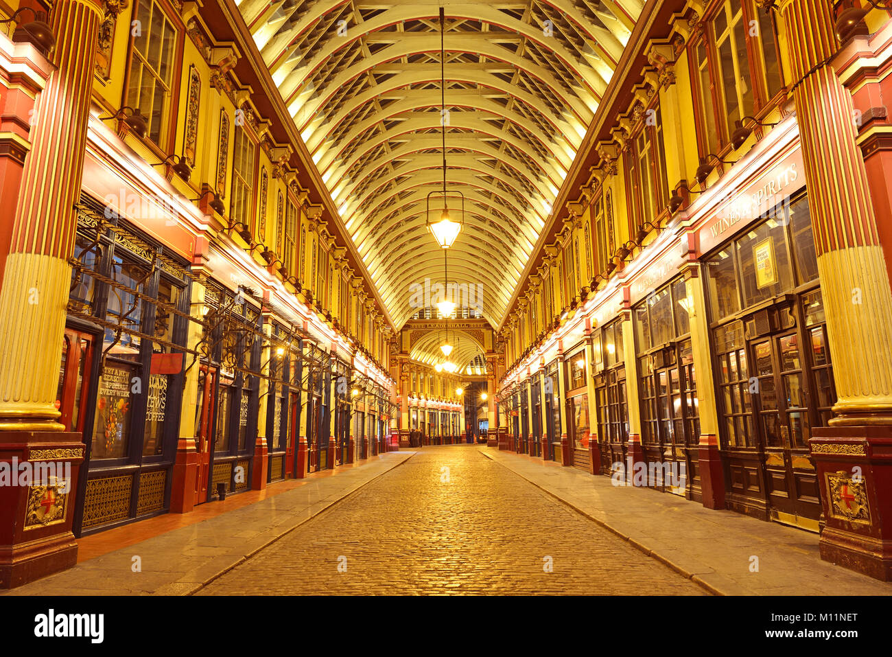 Leadenhall Market, London, Vereinigtes Königreich Stockfoto