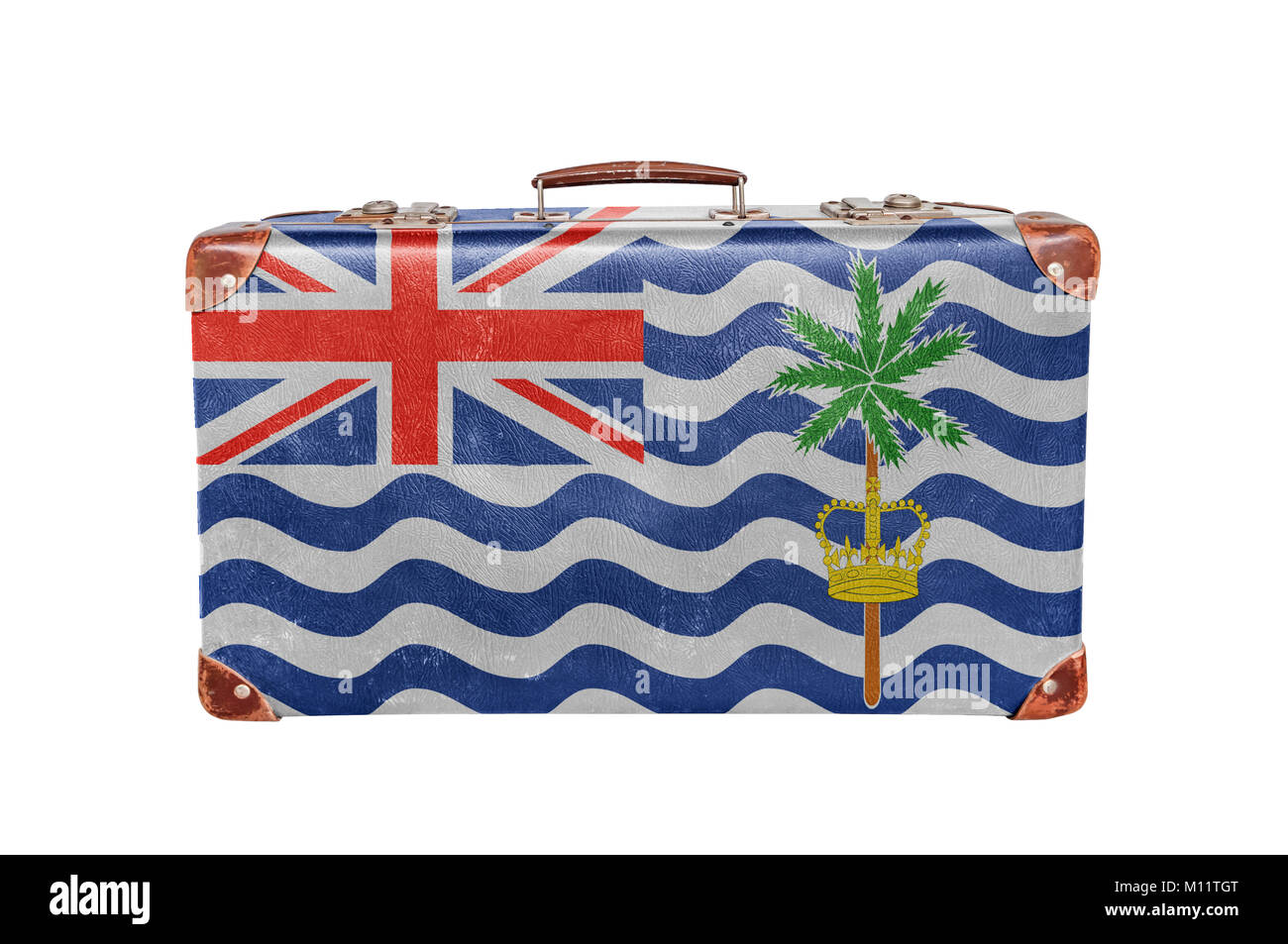 Akachafactory 2x Vintage Flaggen-Sticker – 10x6 Cm, Wasser- & Sonnenbeständig, Britisches Territorium Indian Ocean