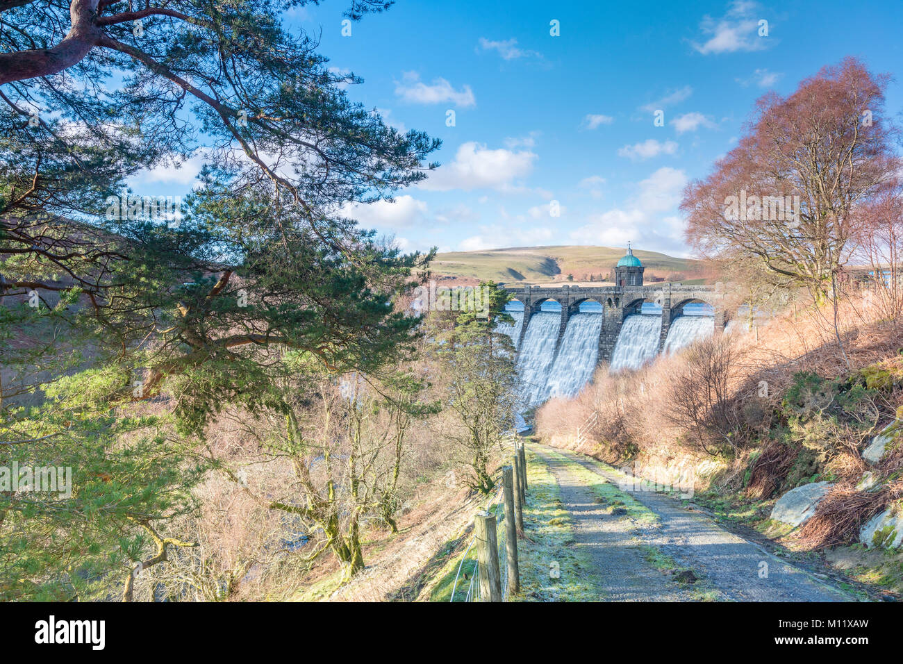 Craig Goch Damm in der Elan Valley, Powys Stockfoto