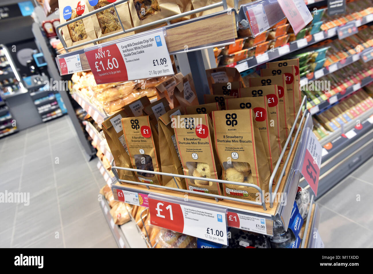 Co-op-kleiner Supermarkt UK Stockfoto