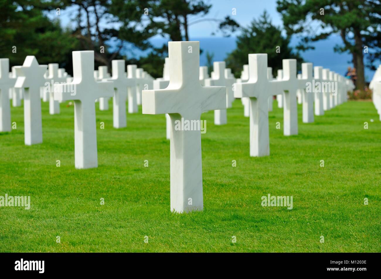 Normandy American Cemetery and Memorial Stockfoto