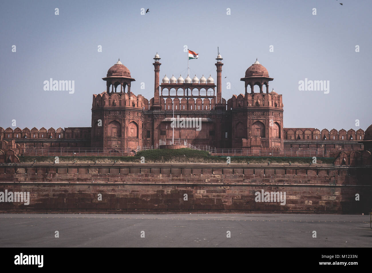 Delhi - Tour mit dem tuk tuk - red fort Stockfoto