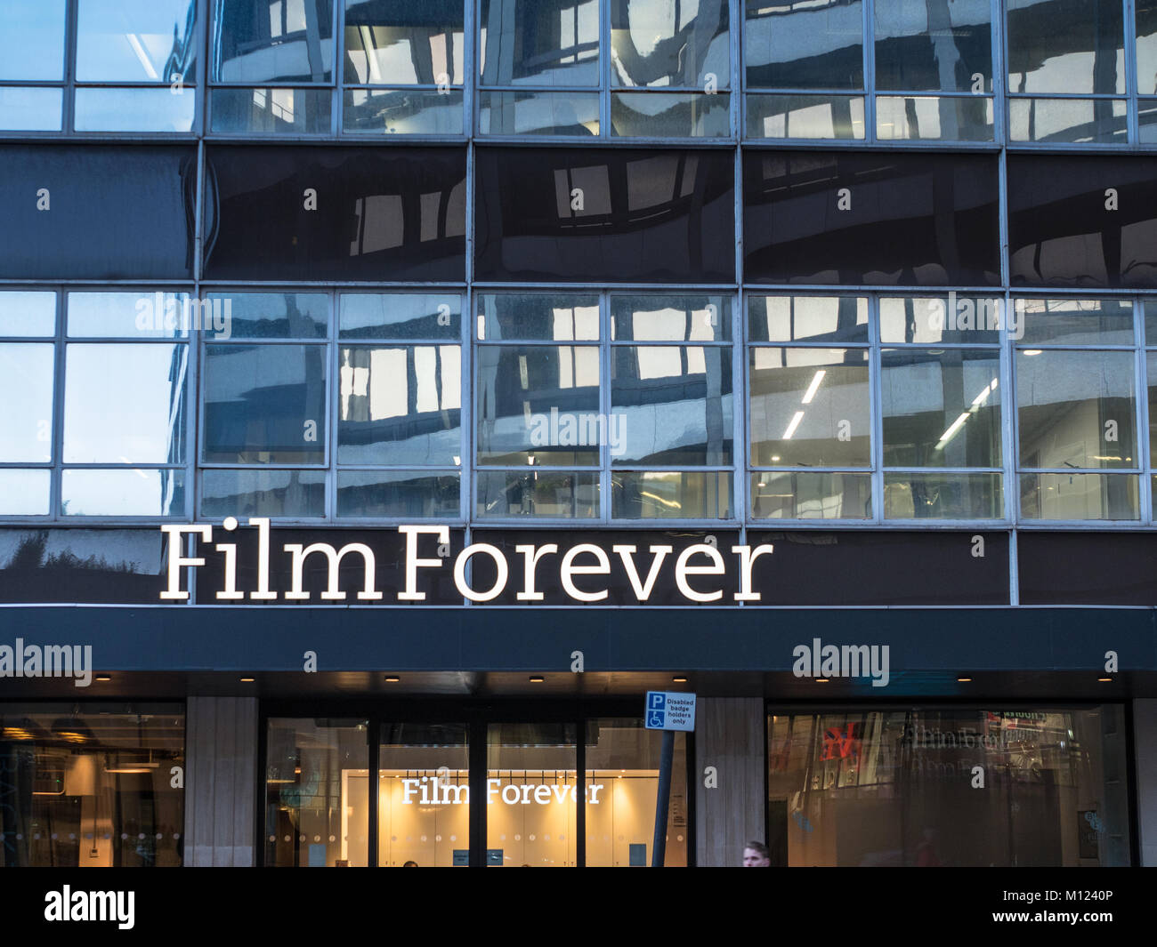 BFI Stephen Street Büros in London - British Film Institute Screening und Tagungsräumen in Central London, Großbritannien Stockfoto