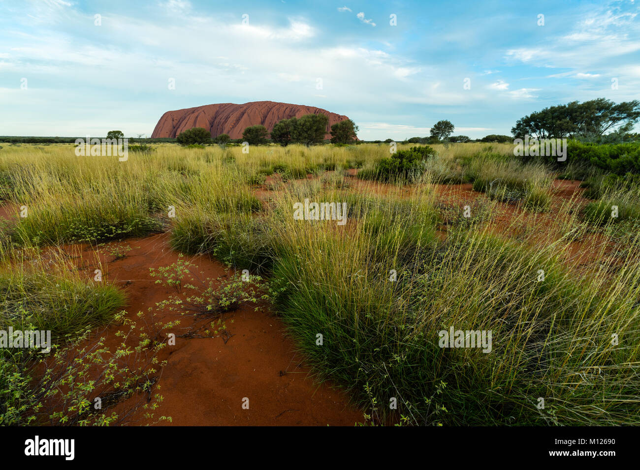 Bei der war ich am Ayers Rock Stockfoto