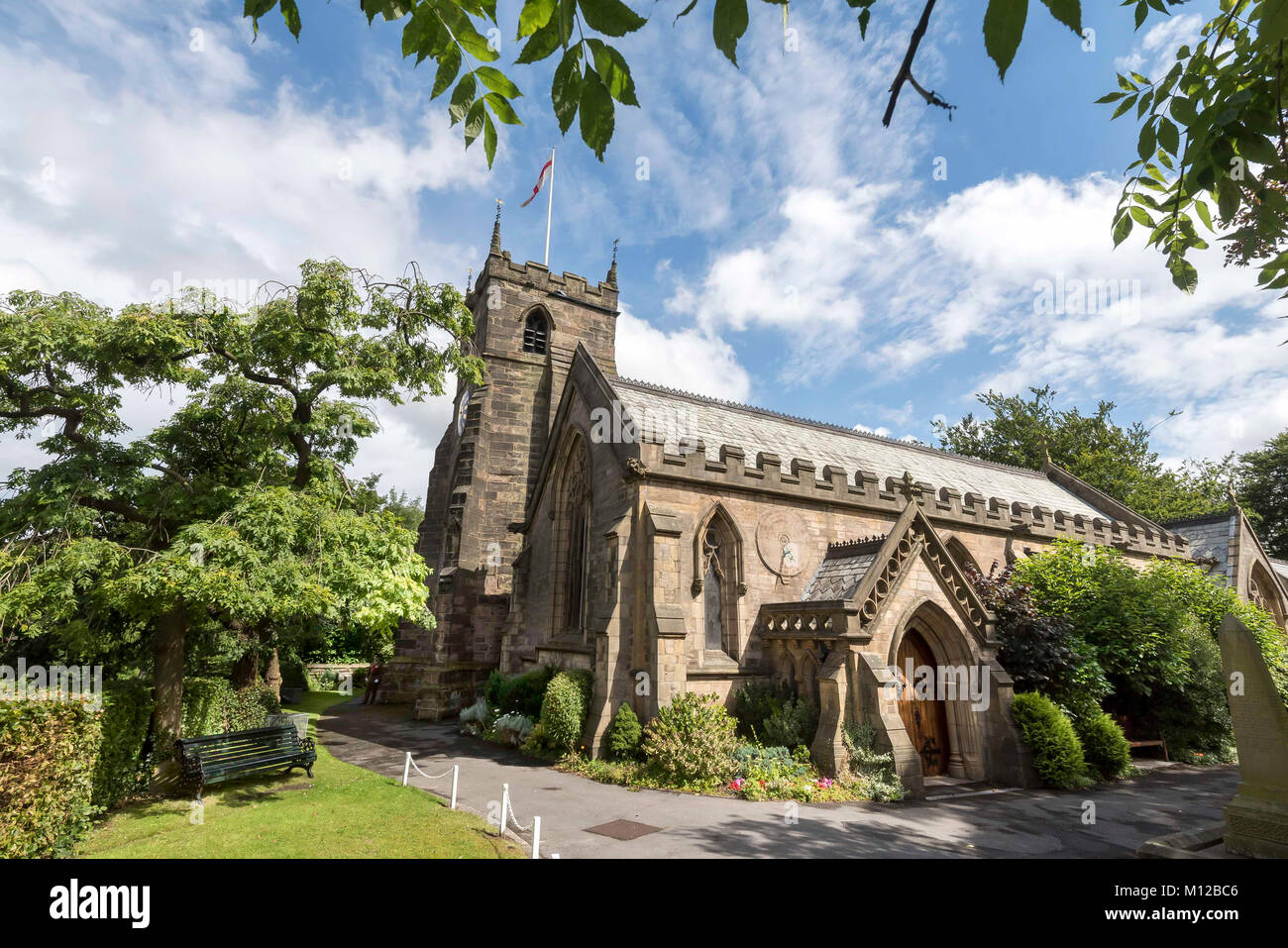 St Laurence's Kirche in der Union Street Chorley Lancashire aktiv Anglikanische Pfarrkirche Stockfoto
