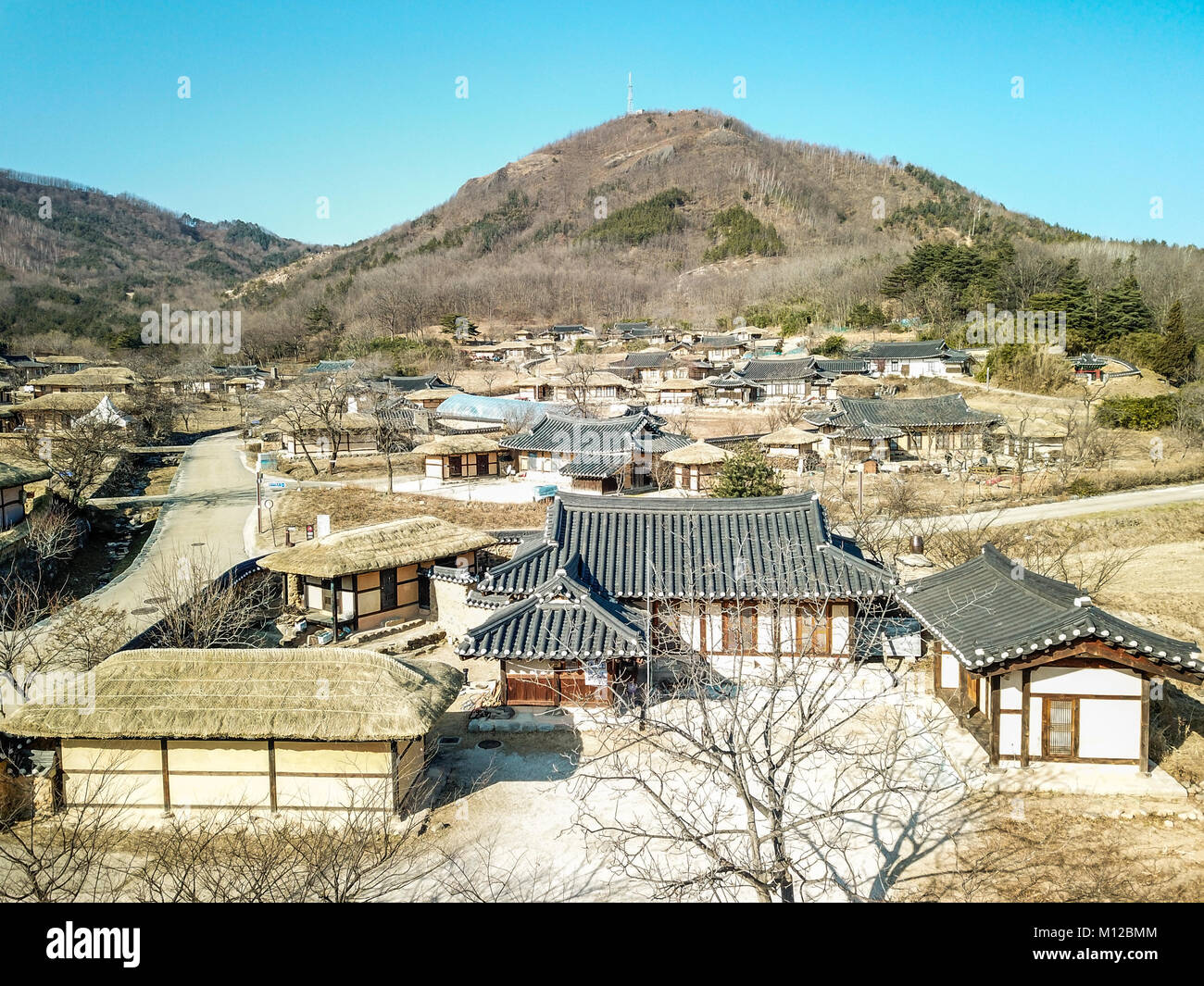Oder Wanggok obong-ri Dorf, Dorf, traditionelle koreanische Haus, Provinz Gangwon-do, Südkorea Stockfoto