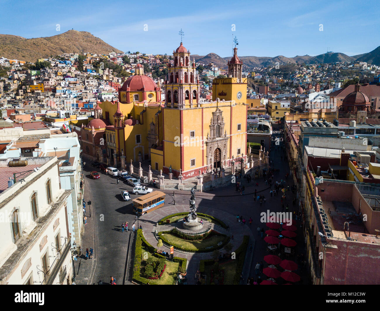 Basilika Colegiata de Nuestra Señora de Guanajuato, oder die Basilika Unserer Lieben Frau von Guanajuato, Mexiko Stockfoto