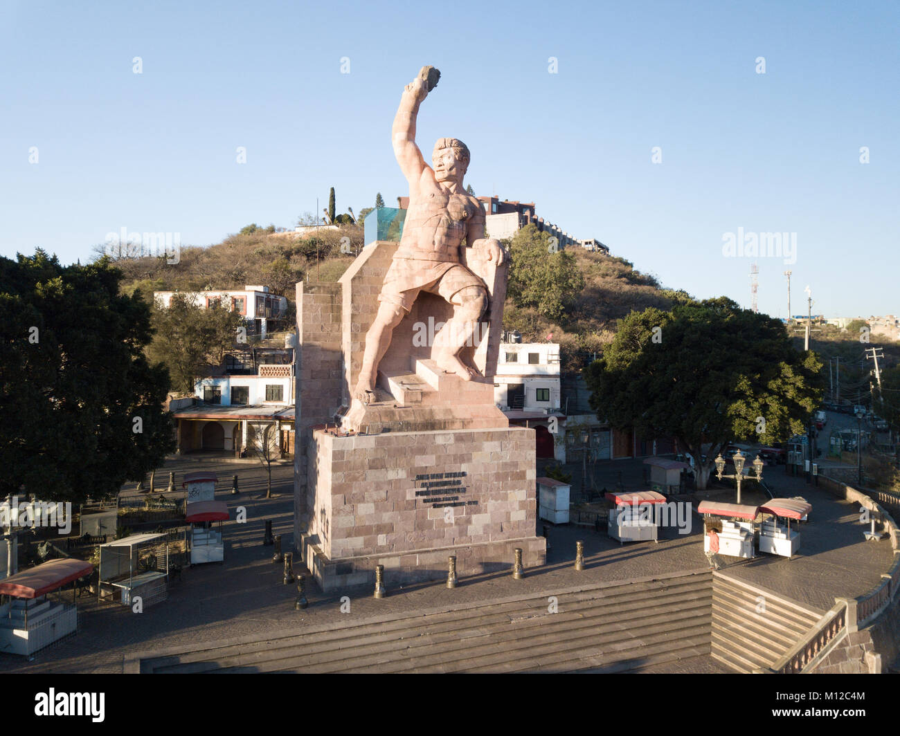 Monumento al Pipila, Statue von al Pipila, Guanajuato, Mexiko Stockfoto