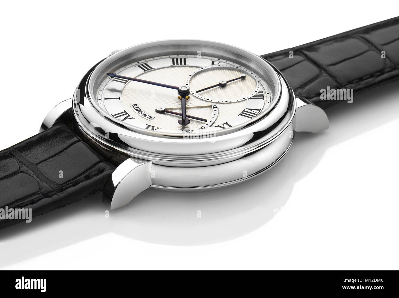 Roger Smith watch in Platin Stockfoto