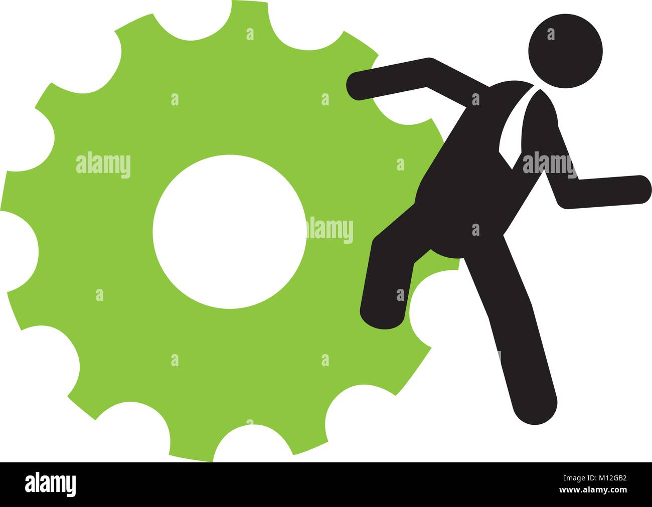 Unternehmer, die eine Gang Stock Vektor