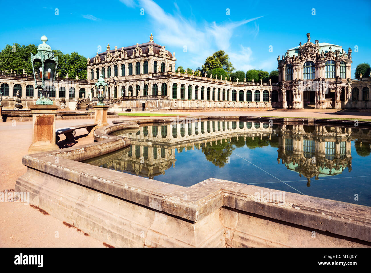 Zwinger Rokoko Palais in Dresden, Deutschland Stockfoto