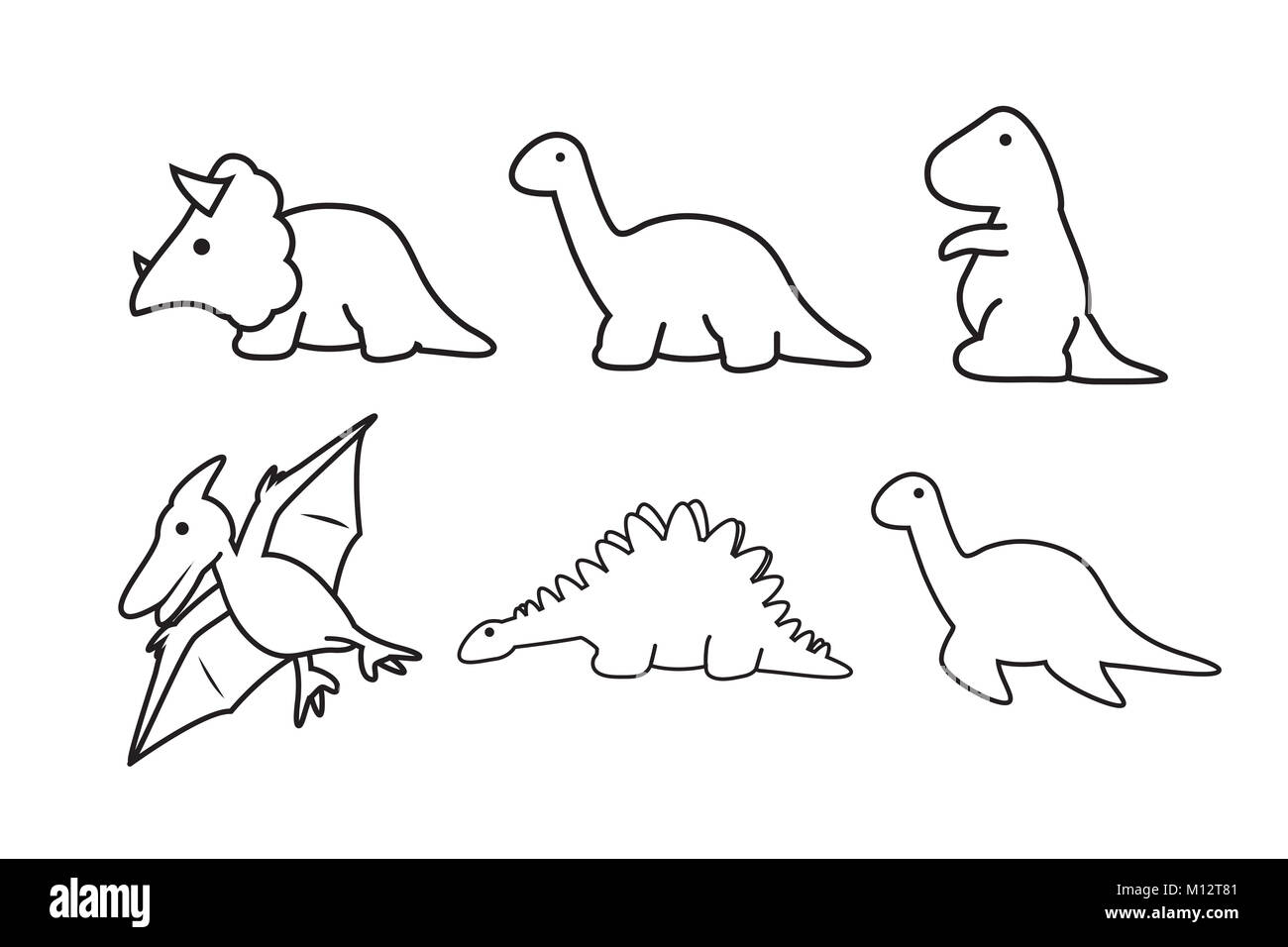 Dinosaurier Vektor Stockfoto