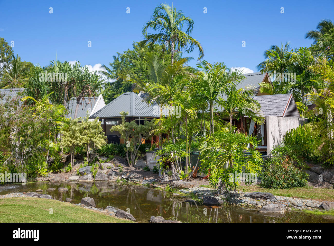 Niramaya Villas & Spa Resort mit Urlaub Unterkunft in Port Douglas, Queensland, Australien Stockfoto
