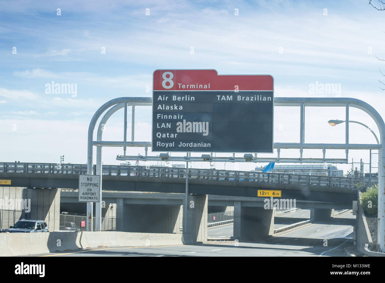 Terminal 8, JFK Airport, New York, NY, Vereinigte Staaten von Amerika Stockfoto