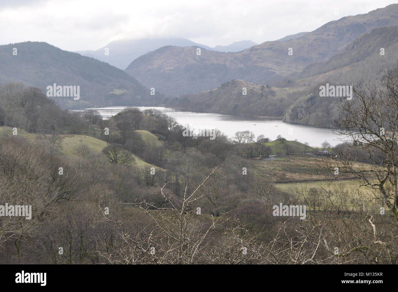 Llyn Gwynant, Snowdonia, Wales UK Stockfoto