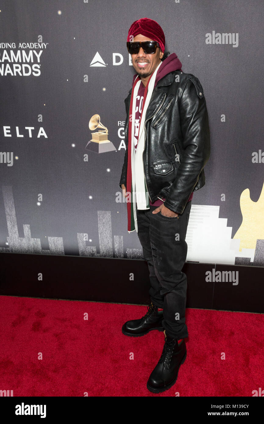 New York, NEW YORK - Januar 25, 2018: Nick Cannon besucht Delta Airlines hosts Grammy Künstlerin Julia Michaels Fall an der Bowery Hotel Credit nominiert: Lev radin/Alamy leben Nachrichten Stockfoto