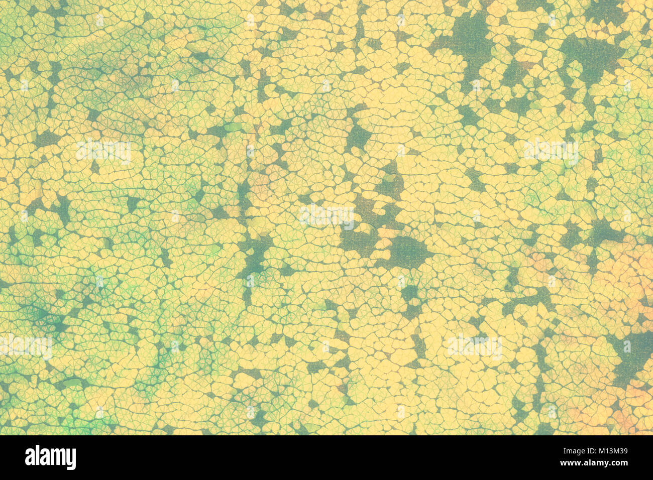alte und rissige gelb hinterlegt Stockfoto