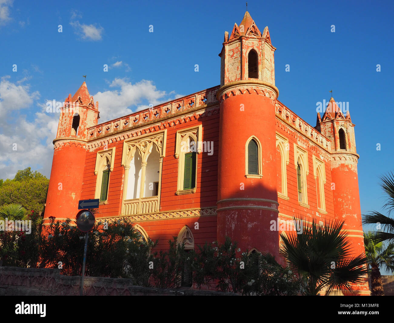 Europa, Italien, Apulien, Salento, Santa Maria di Leuca, villa Mellacqua, historischen Gebäude. Stockfoto