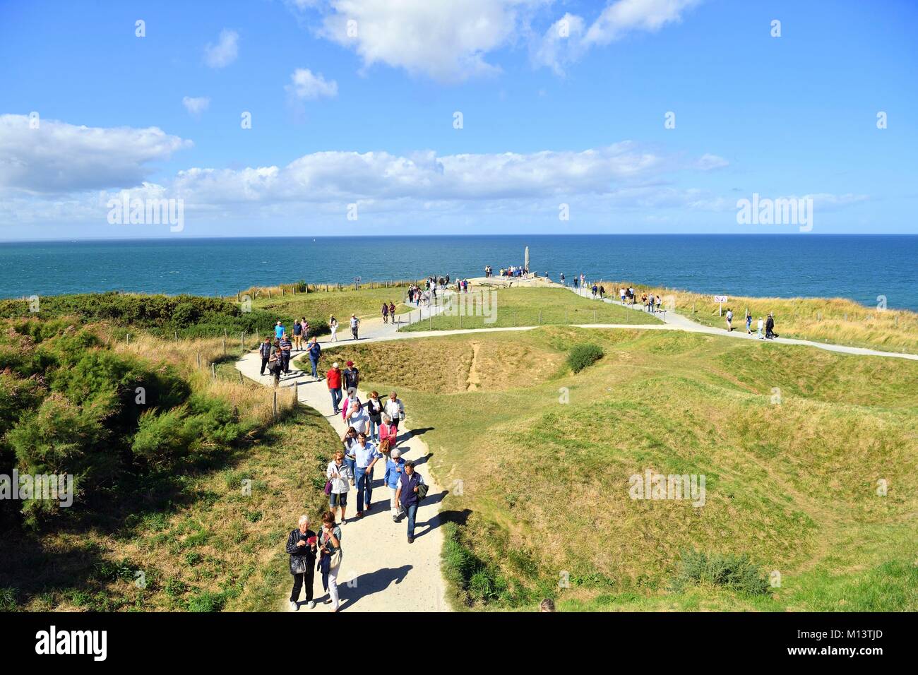 Frankreich, Calvados, Cricqueville En Bessin, Pointe du Hoc, Teil der Normandie Landungen auf 6. Juni 1944 Stockfoto