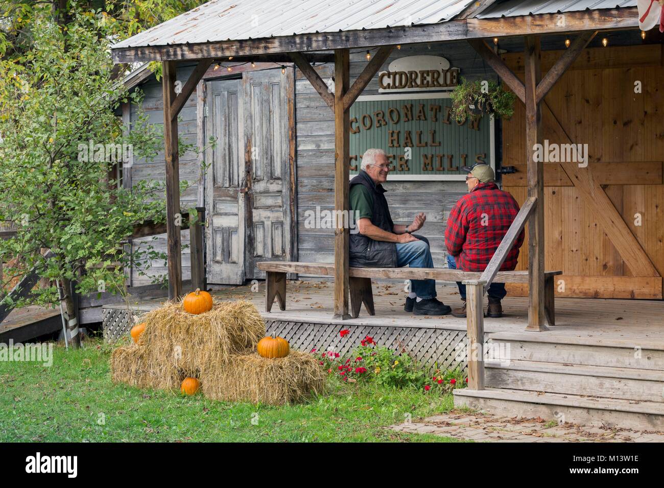 Kanada, Provinz Quebec, Outaouais, Pontiac Region, Bristol, Krönungssaal, Cider Mill Stockfoto