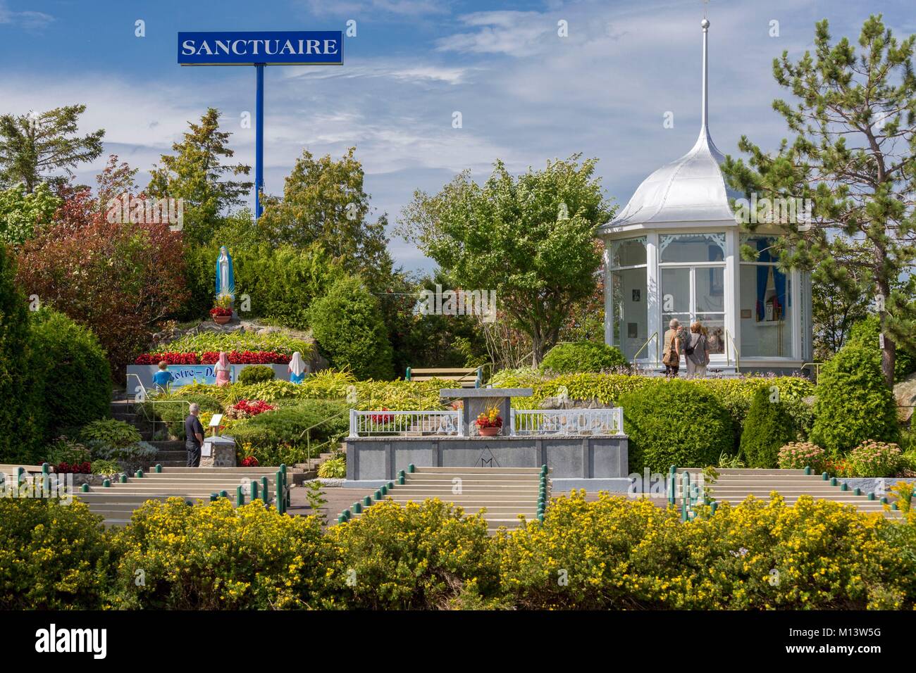 Kanada, Provinz Quebec, untere St. Lawrence Region, La Pocatière, Heiligtum Unserer Lieben Frau von Fatima, Ort der Anbetung Stockfoto