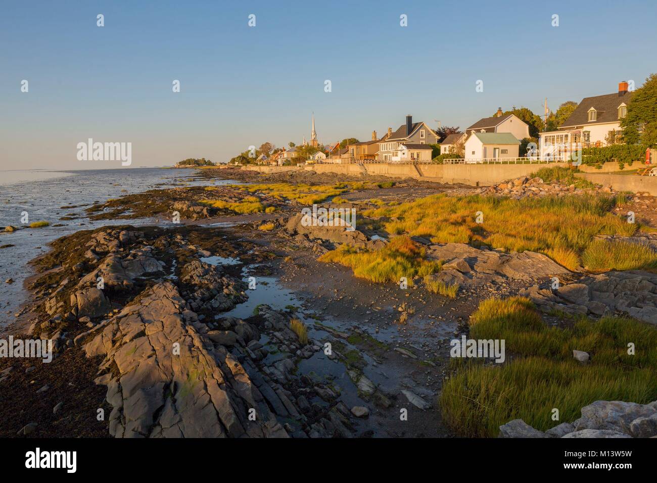 Kanada, Provinz Quebec, Region Bas-Saint-Laurent, Kamouraska Dorf auf dem St. Lawrence River Stockfoto