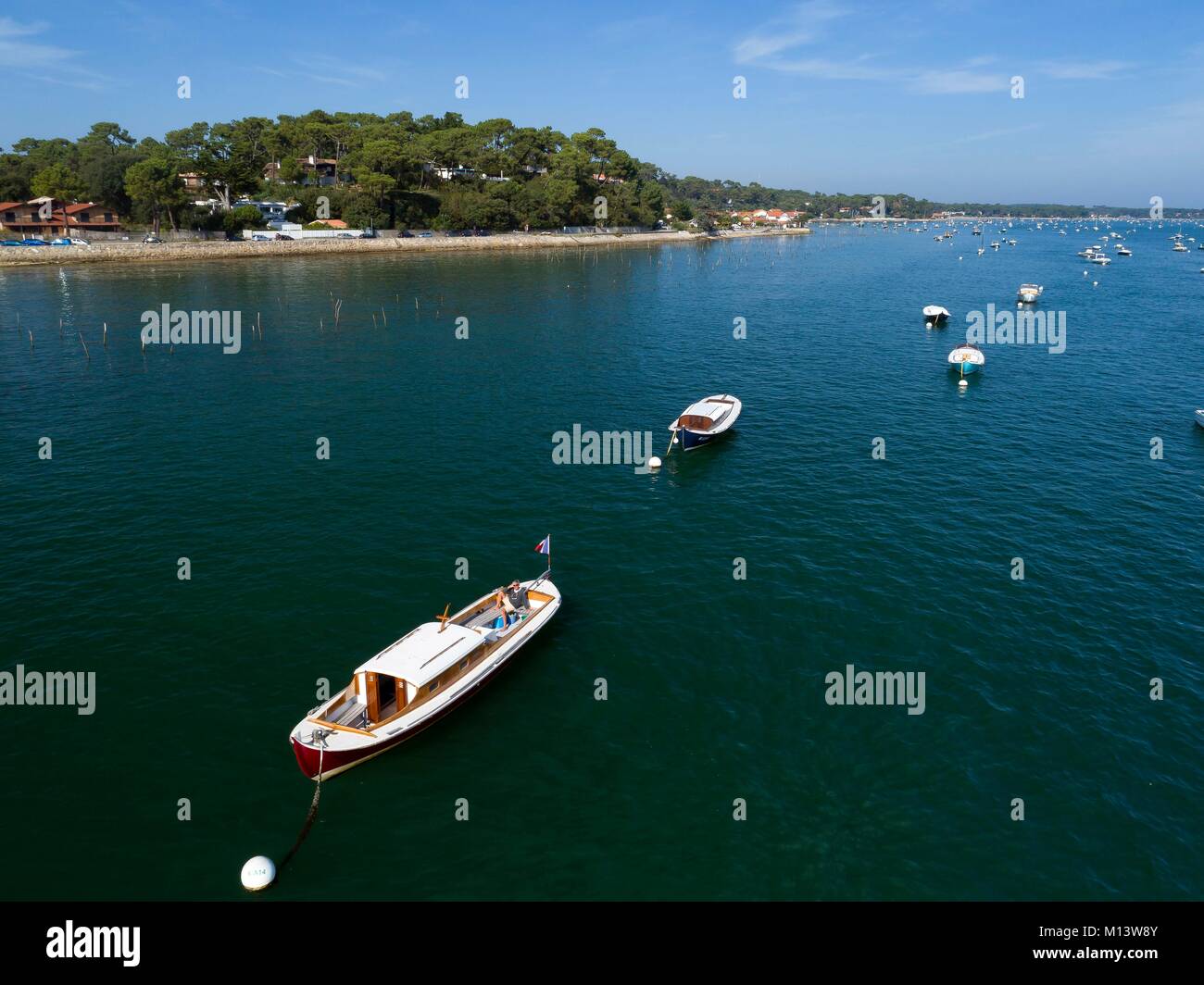 Frankreich, Gironde, Bassin d'Arcachon, Lege Cap Ferret, pinasse