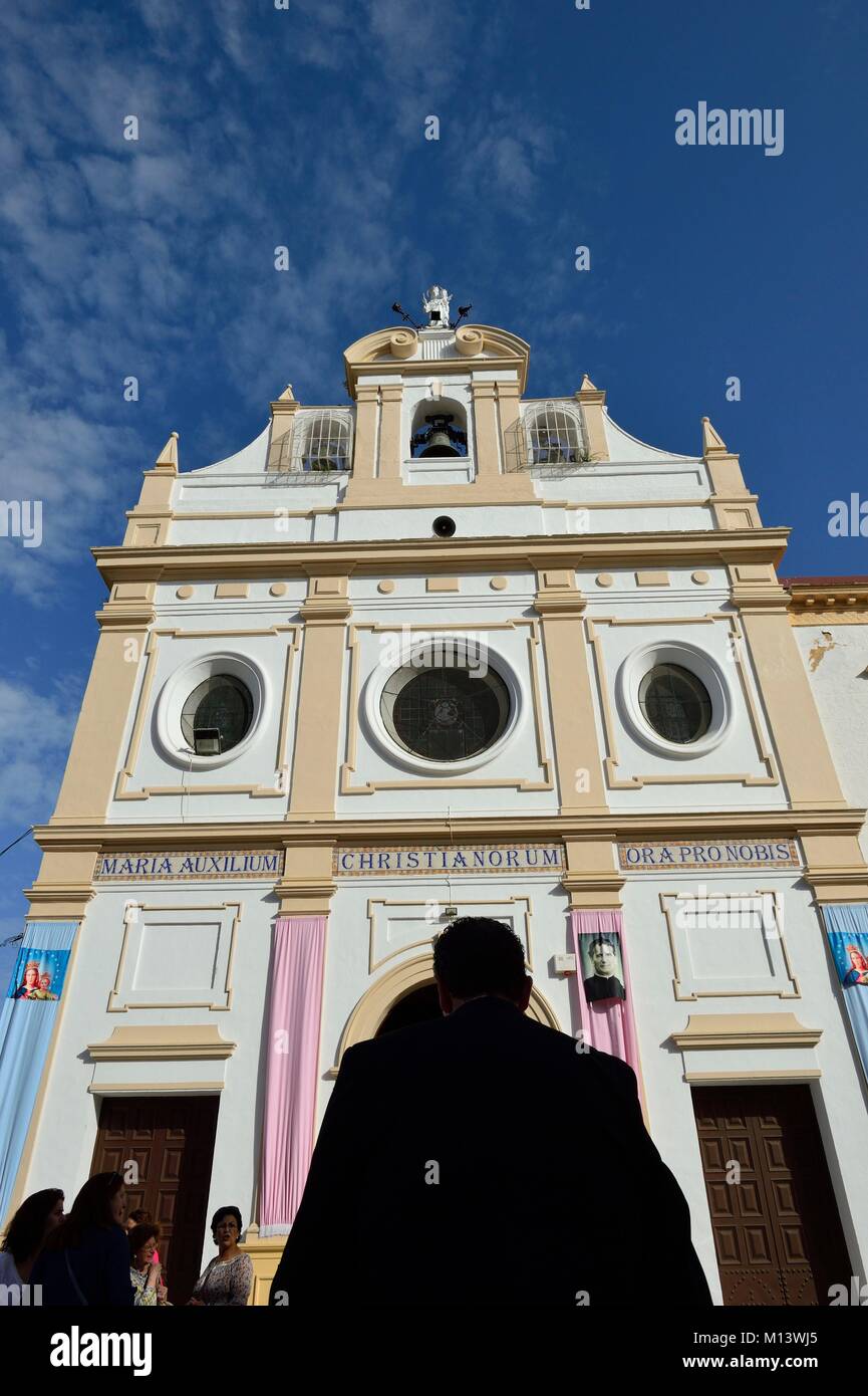 Spanien, Andalusien, Provinz Malaga, Ronda, das historische Zentrum, Kirche Stockfoto