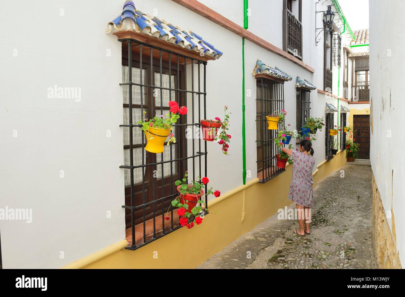 Spanien, Andalusien, Provinz Malaga, Ronda, das historische Zentrum Stockfoto