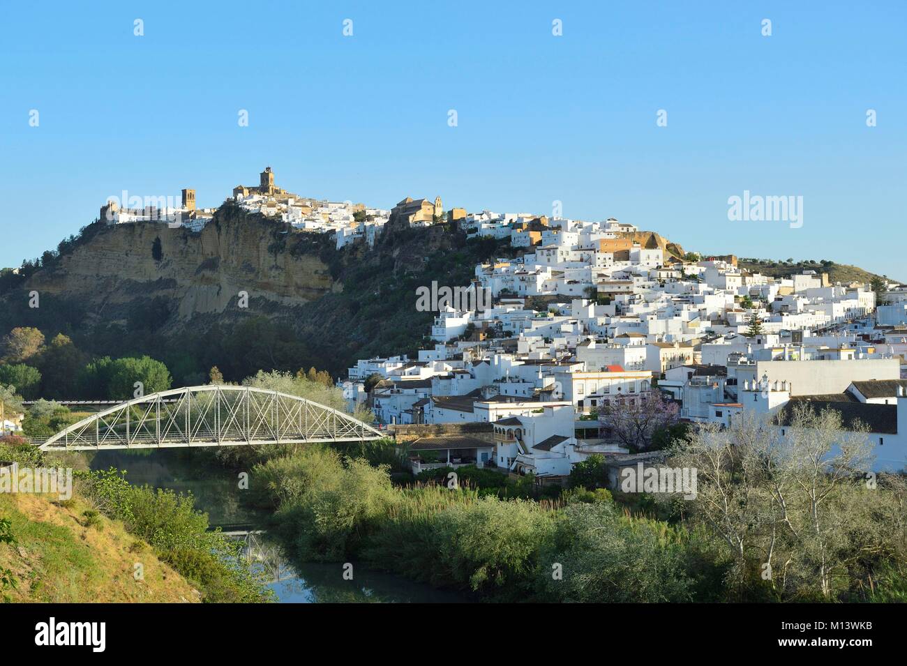 Spanien, Andalusien, weiße Dorf Arcos De La Frontera Stockfoto
