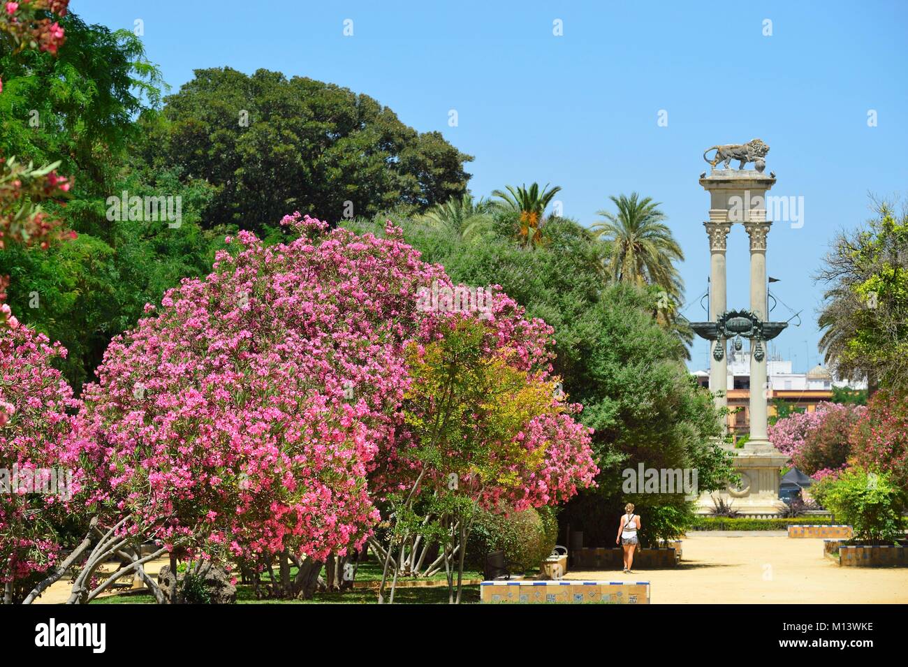 Spanien, Andalusien, Sevilla, Catalina de Ribera Garten Stockfoto