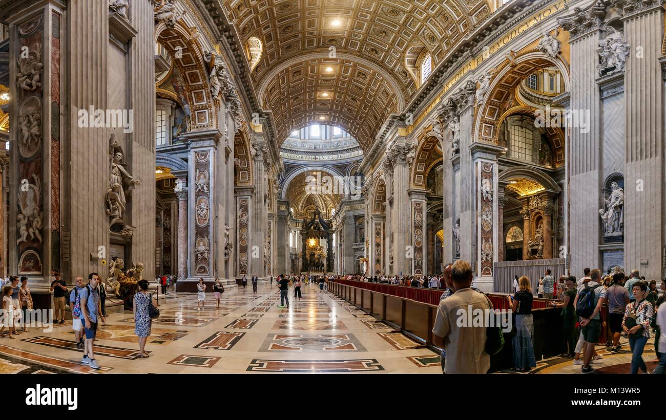 Italien, Latium, Rom, Altstadt zum Weltkulturerbe der UNESCO, in der Basilika St. Peter Stockfoto