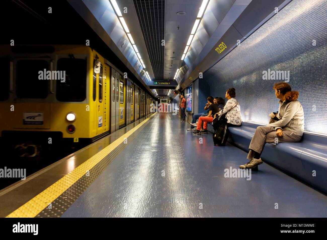 Italien, Kampanien, Neapel, U-Bahnhof Toledo von Oscar Tusquets Architekt Stockfoto