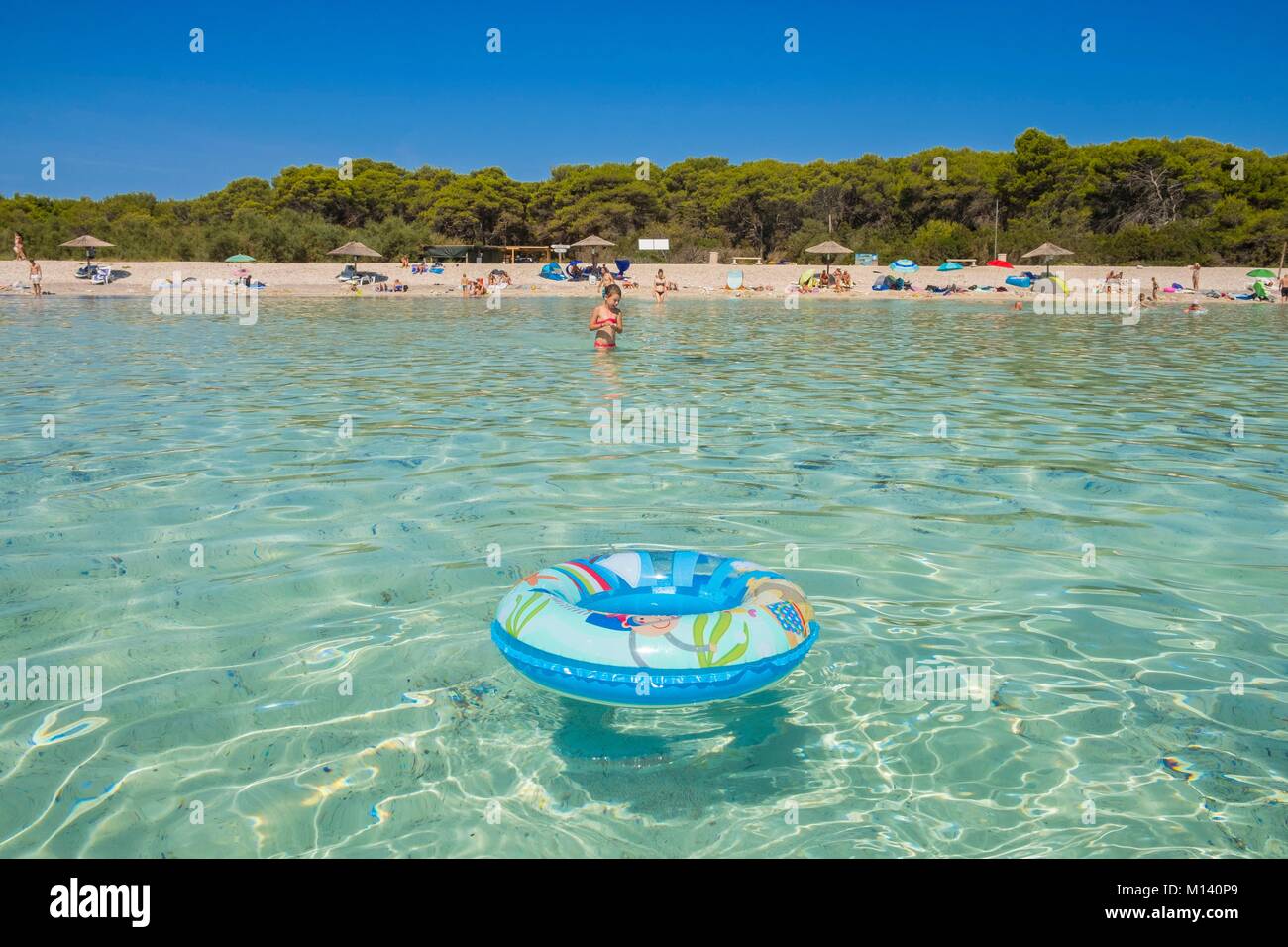 Kroatien, Dalmatien, Dalmatinischen Küste, Zadar, Insel Dugi Otok, Sakarun Strand Stockfoto