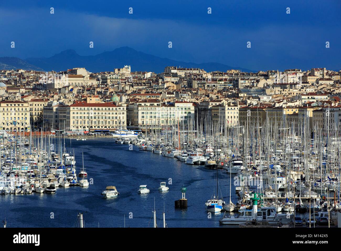 Frankreich, Bouches du Rhone, Marseille Vieux Port Stockfoto