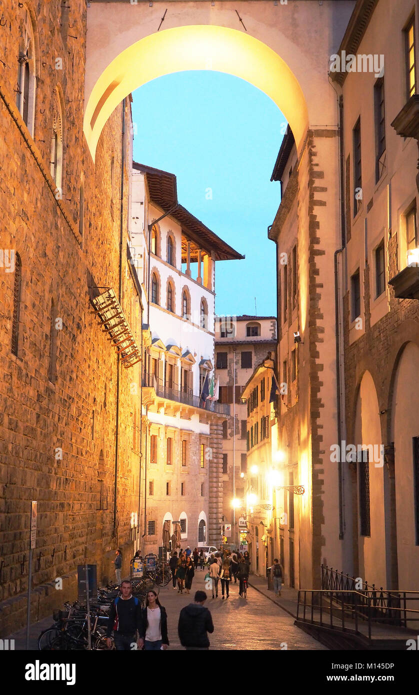 Europa, Italien, Toskana, Florenz, Altstadt Stockfoto