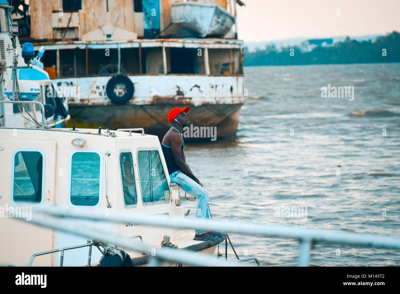 Der Victoriasee Kisumu, Kenia, Ostafrika Stockfoto