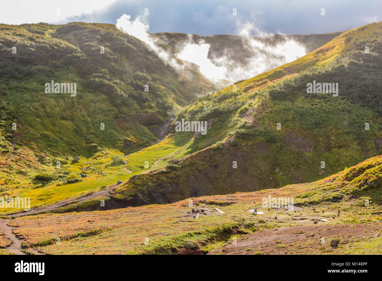 Landschaften von Kamtschatka Natur Stockfoto