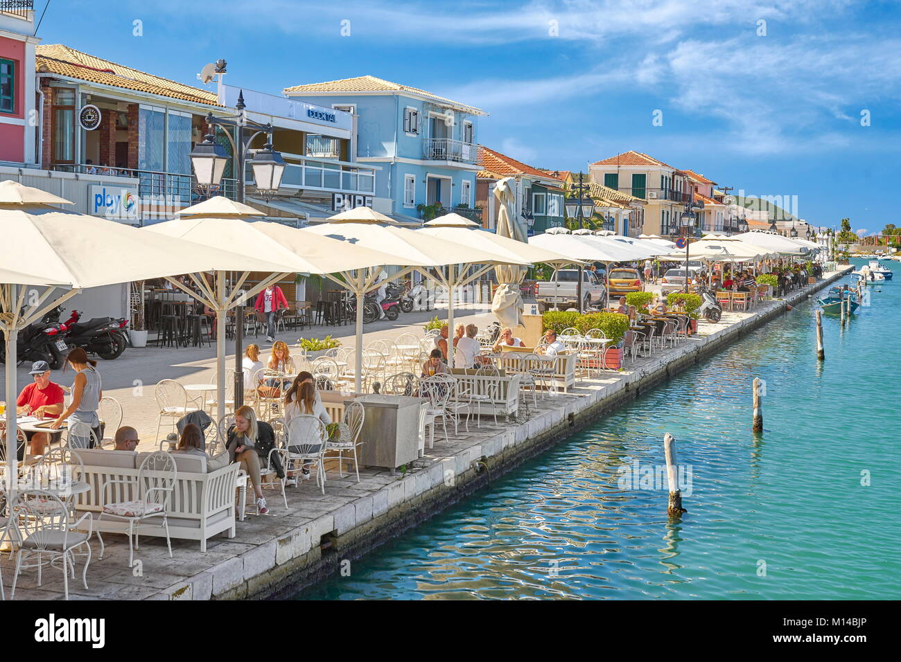 Die Stadt Lefkada, Lefkada Insel, Griechenland Stockfoto
