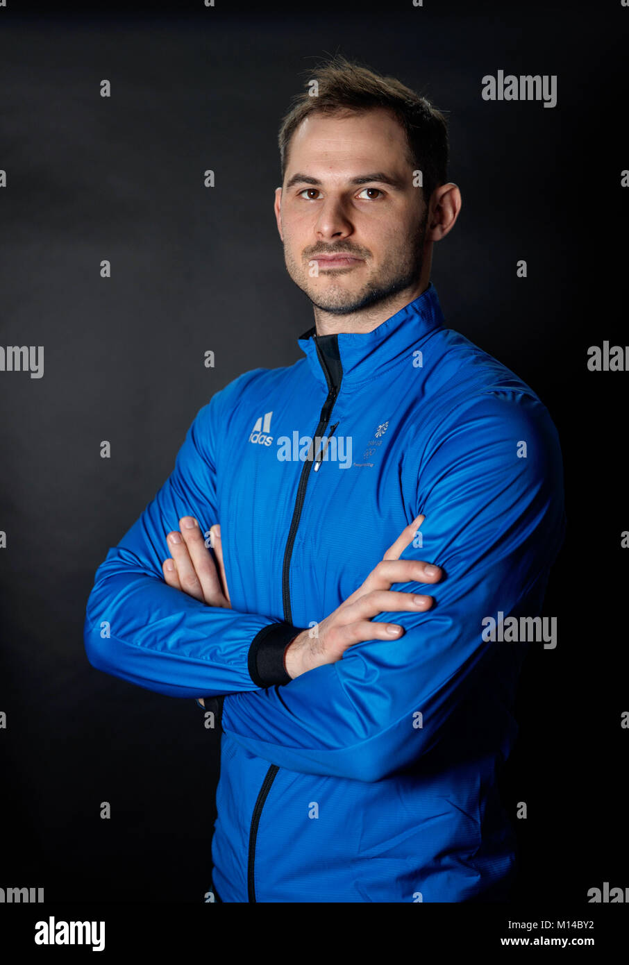 Dom Parsons während einer Kitting out Session bei adidas Stockport. PRESS ASSOCIATION Foto. Bild Datum: Montag, Januar 22, 2018. Photo Credit: Tim Goode/PA-Kabel Stockfoto