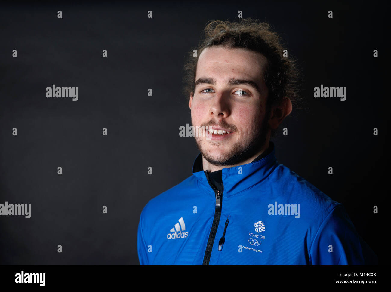 Farrel Treacy während einer Kitting out Session bei adidas Stockport. PRESS ASSOCIATION Foto. Bild Datum: Montag, Januar 22, 2018. Photo Credit: Tim Goode/PA-Kabel Stockfoto