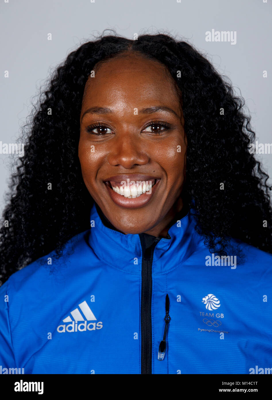 Montell Douglas während einer Kitting out Session bei adidas Stockport. PRESS ASSOCIATION Foto. Bild Datum: Dienstag, 23. Januar 2018. Photo Credit: Tim Goode/PA-Kabel Stockfoto