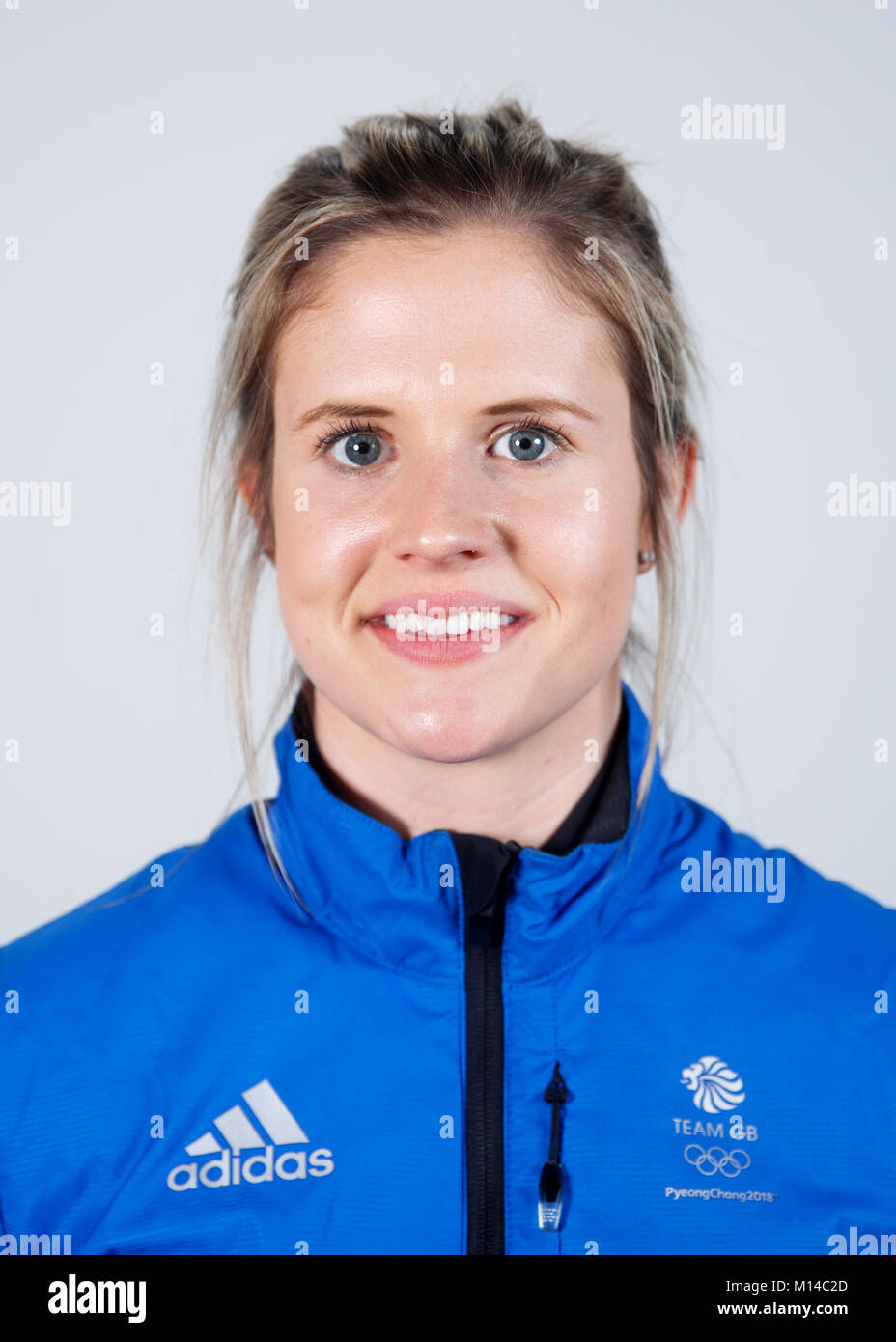 Lockenstab Lauren Gray während einer Kitting out Session bei adidas Stockport. PRESS ASSOCIATION Foto. Bild Datum: Mittwoch, 24. Januar 2018. Photo Credit: Tim Goode/PA-Kabel Stockfoto